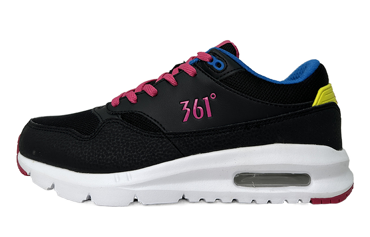 361° Lightweight And Breathable Low-Top Sports Casual Shoes Women's Black Pink