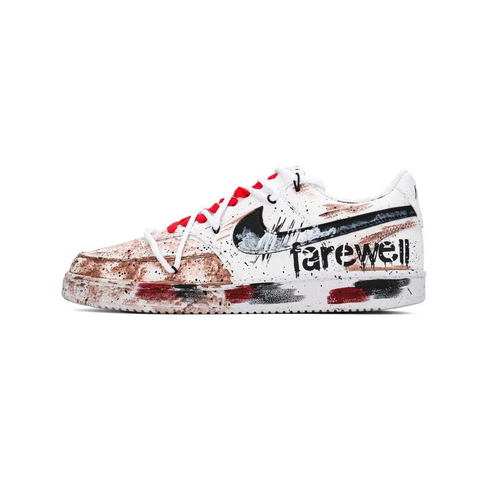 Nike Court Vision 1 Rusty Journey Abrasion Resistant Low top Skateboard Shoes Unisex Brown