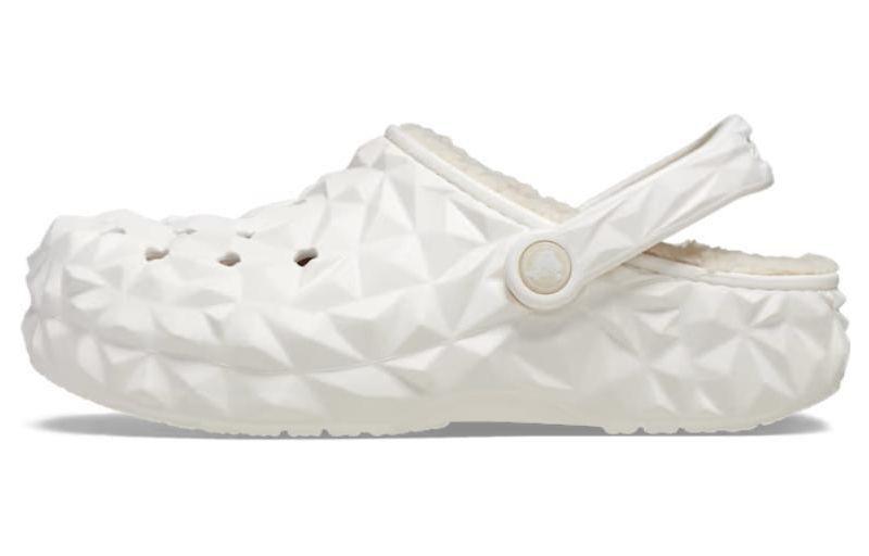 Crocs Classic Lined Geometric Clogs 'White'