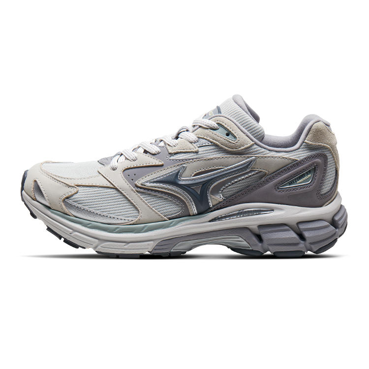 Mizuno Anti-Slip Wear-Resistant Low-Top Running Shoes Unisex Cool Gray
