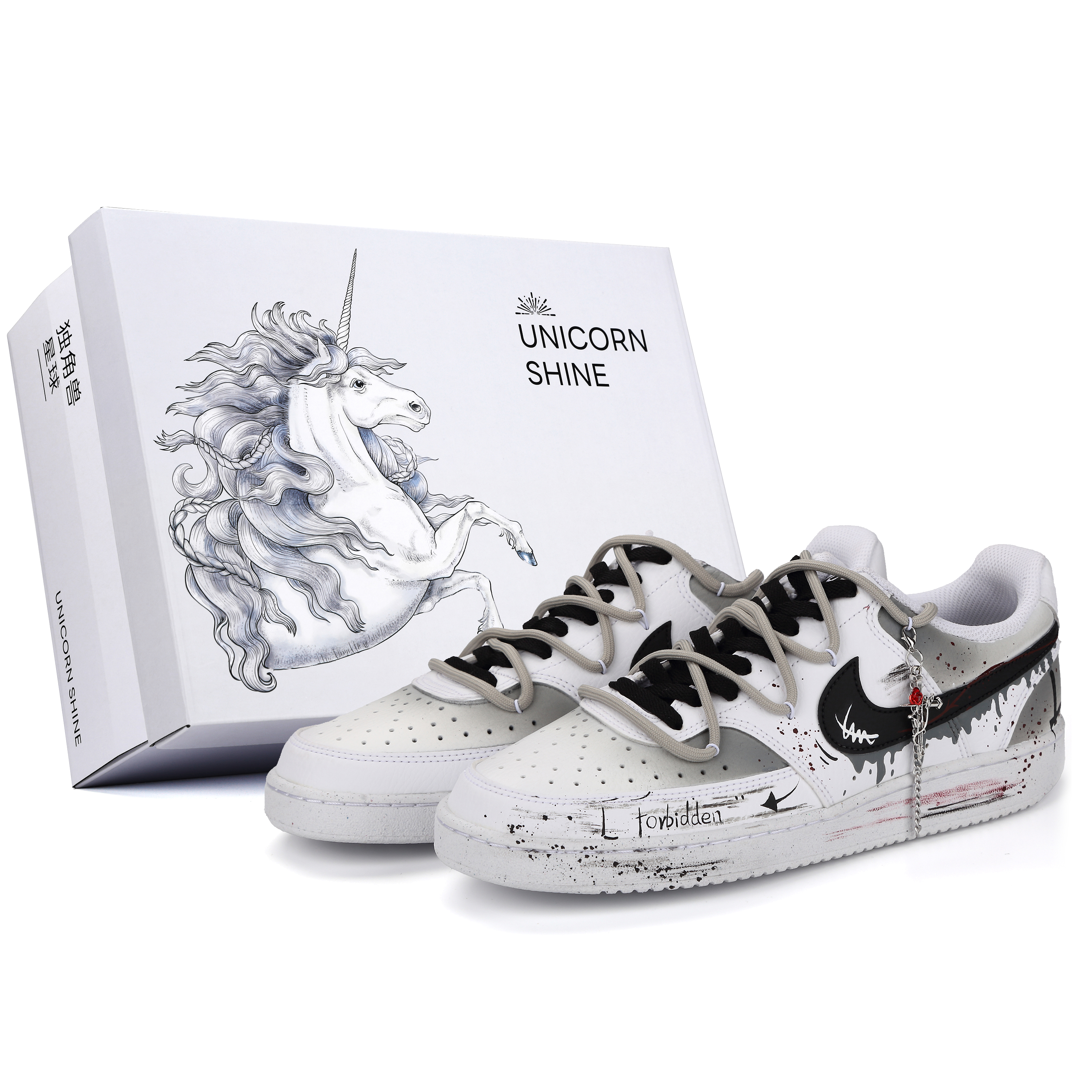 Nike Court Vision 1 Forbidden Love Abrasion-Resistant Slip-Resistant Low-Top Skateboard Shoes Unisex Black White купить в интернет-магазине Yoocart с быстрой доставкой по России.