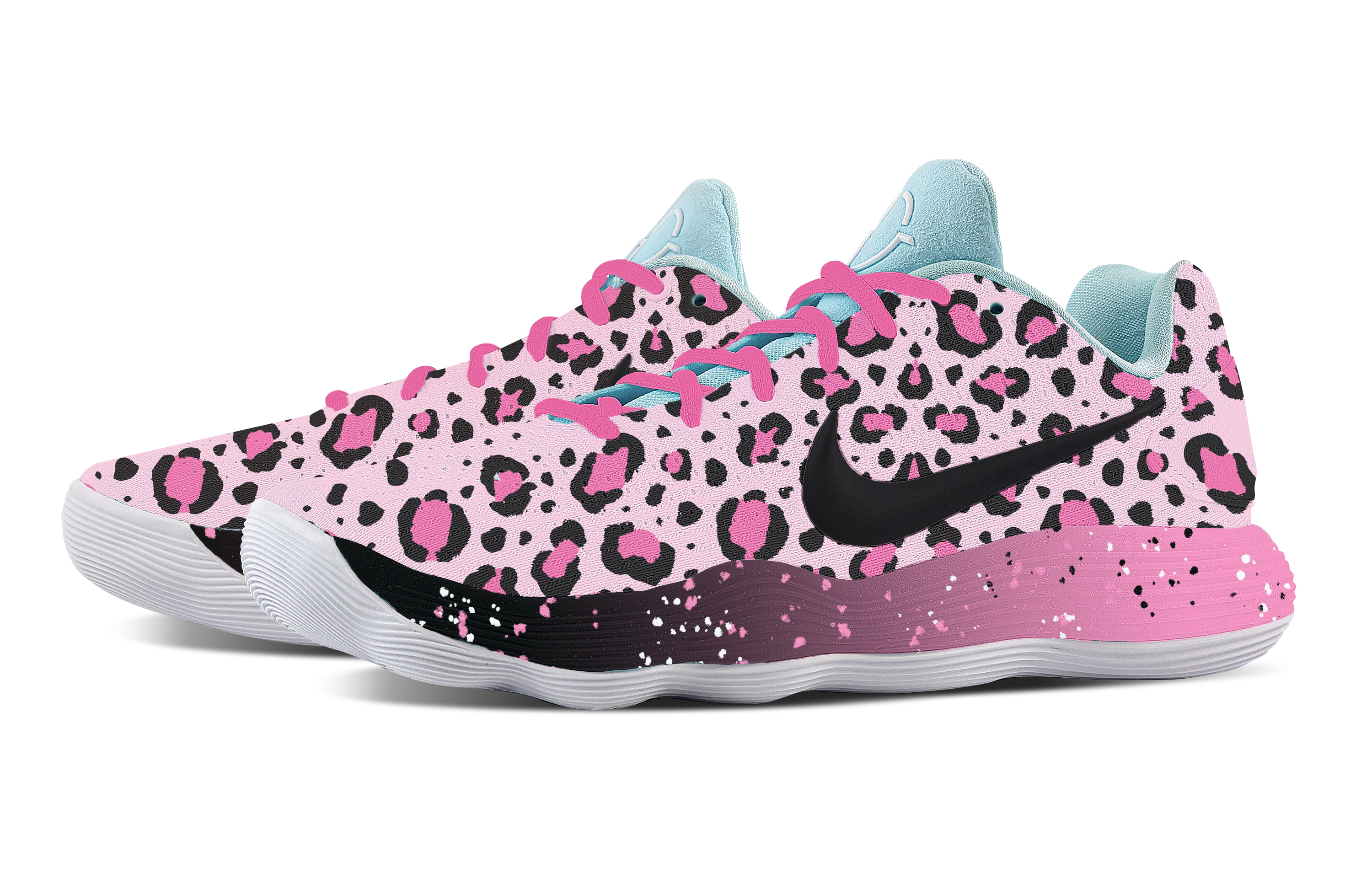 Nike Hyperdunk 2017 Rainforest Leopard Print Cushioning Coverage Support Low top Basketball Shoes Men's Black Pink купить в интернет-магазине Yoocart с быстрой доставкой по России.