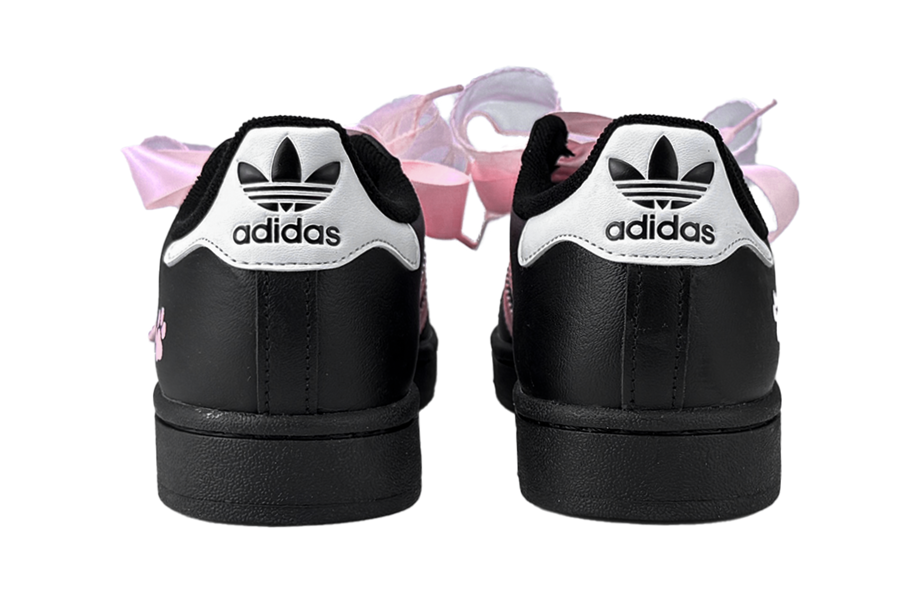 Adidas Originals SUPERSTAR Abrasion Resistant Height Increasing Low top Skateboard Shoes Women's Black Pink купить в интернет-магазине Yoocart с быстрой доставкой по России.