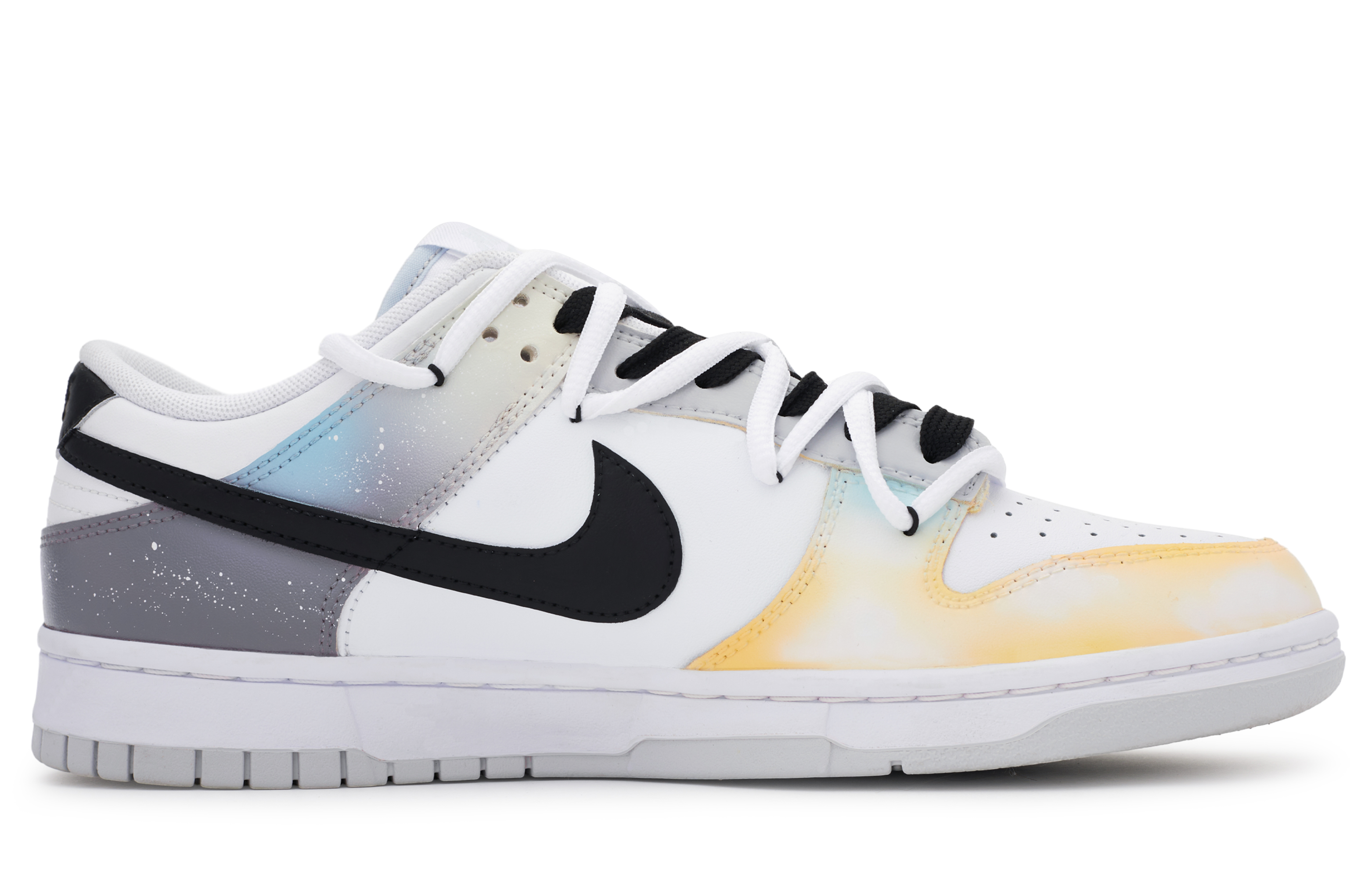 Nike Dunk Skateboard Shoes Men's Low top Gray/Orange