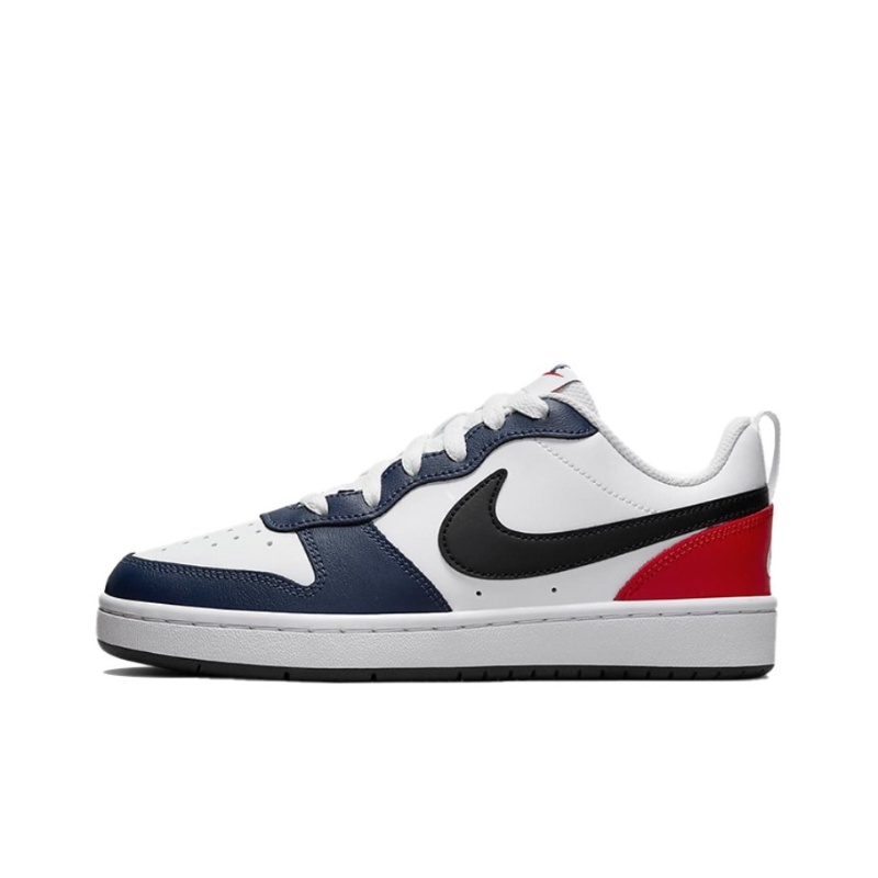 Nike Court Borough Slip Resistant Low Top Skateboard Shoes Unisex White Blue Red