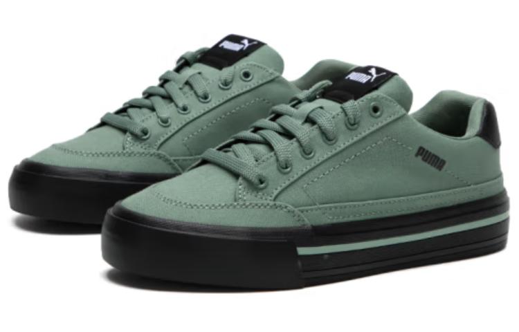 PUMA Court Classic Vulc Abrasion Resistant Lightweight Cushioning Low Top Skateboard Shoes Unisex Green Black купить в интернет-магазине Yoocart с быстрой доставкой по России.