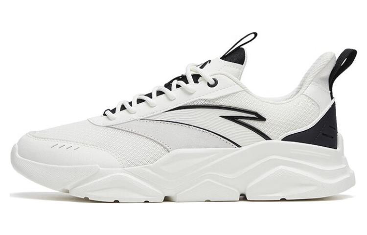 Anta Anti-Slip And Wear-Resistant Lightweight Low-Top Sports Casual Shoes White Black