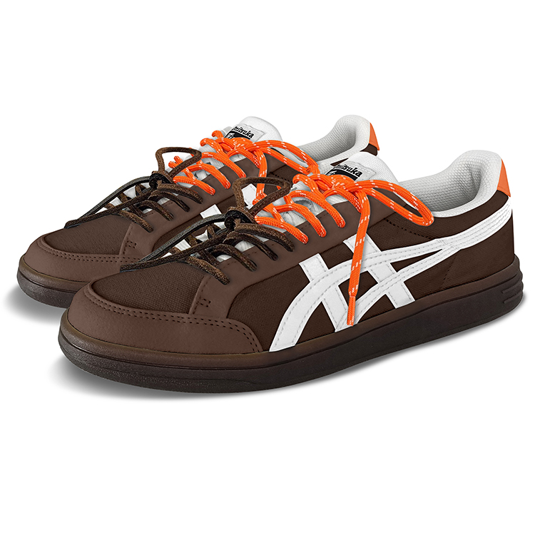 Onitsuka Tiger Advanti Anti-Slip Wear-Resistant Low-Top Skateboard Shoes Unisex Brown Orange