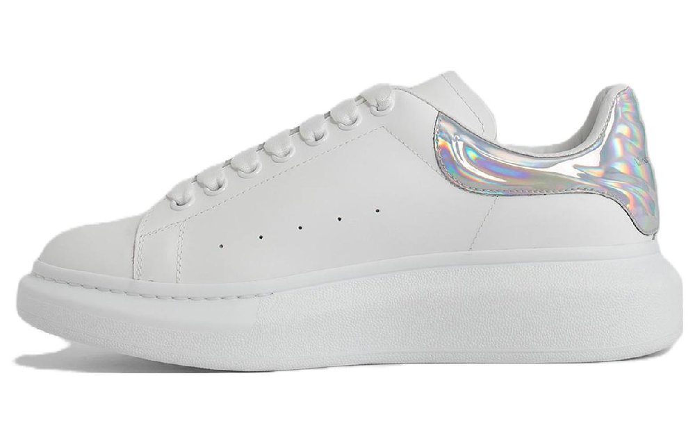 Alexander McQueen Oversized Low Top Sneakers 'White Silver'
