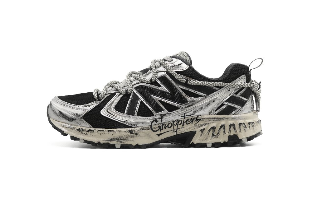 New Balance NB 410 V5 Low Top Running Shoes Unisex Black Silver