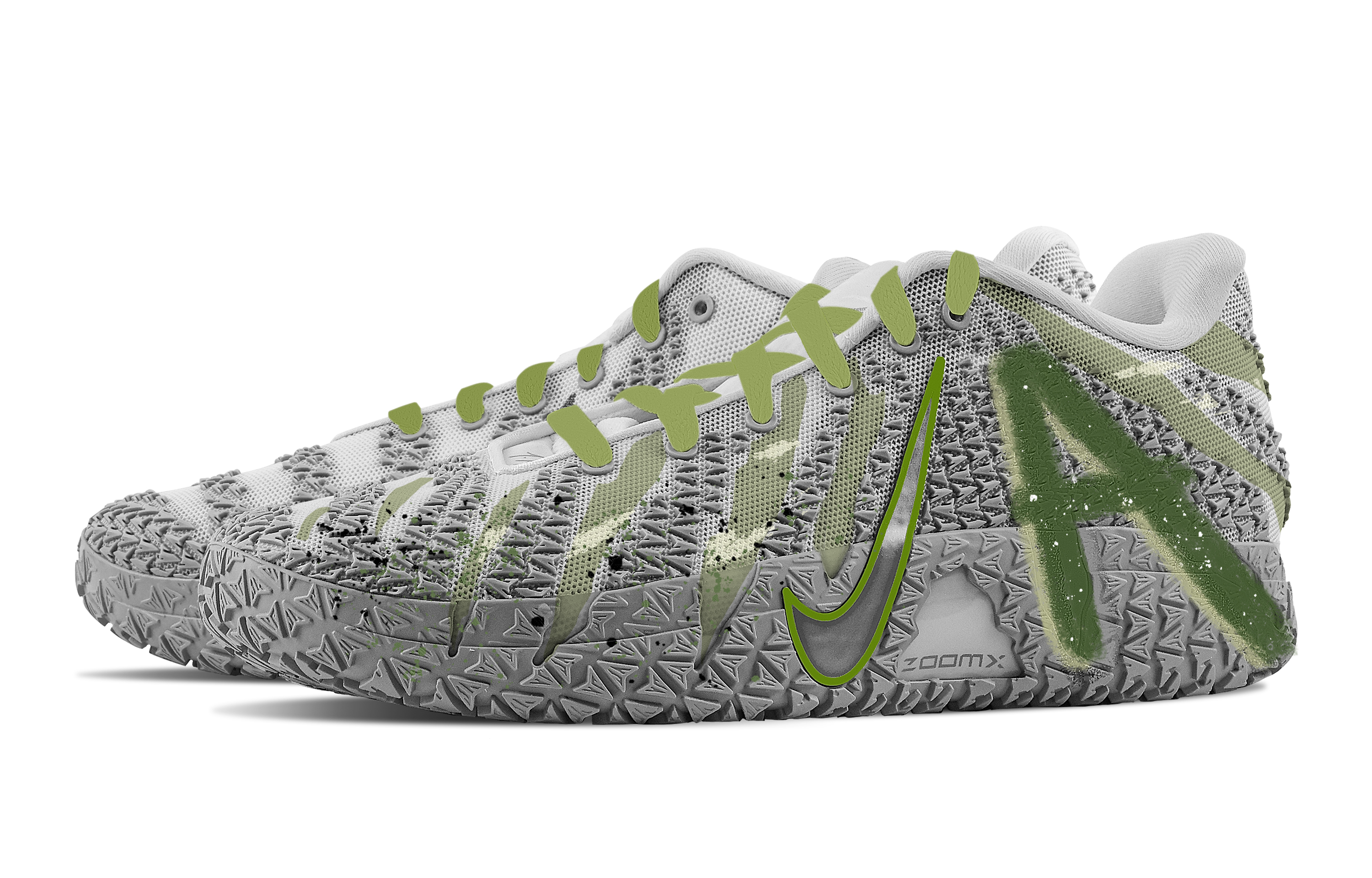 Nike Ja Morant 3 Lush Forest Abrasion Resistant Low top Basketball Shoes Unisex Gray Green купить в интернет-магазине Yoocart с быстрой доставкой по России.