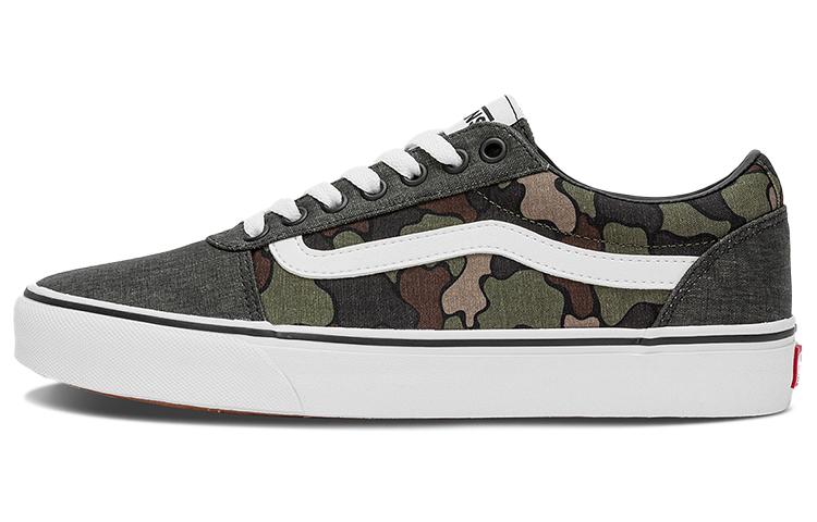 Vans Ward Low Top Casual Skate Shoes Gray Green Camouflage 'Gray Green Brown'