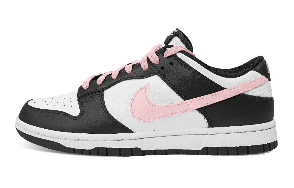 Nike Dunk Anti-Slip Wear-Resistant Low-Top Skateboard Shoes Unisex Black White Pink