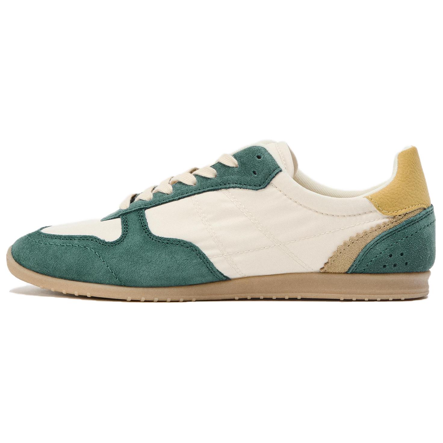 ZARA RUNNING Low top Casual Shoes Women's Beige Green