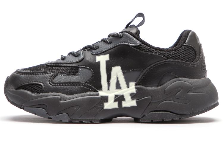 MLB Big Ball Chunky Wear-Resistant Height Increasing Low-Top Chunky Sneakers Unisex Black