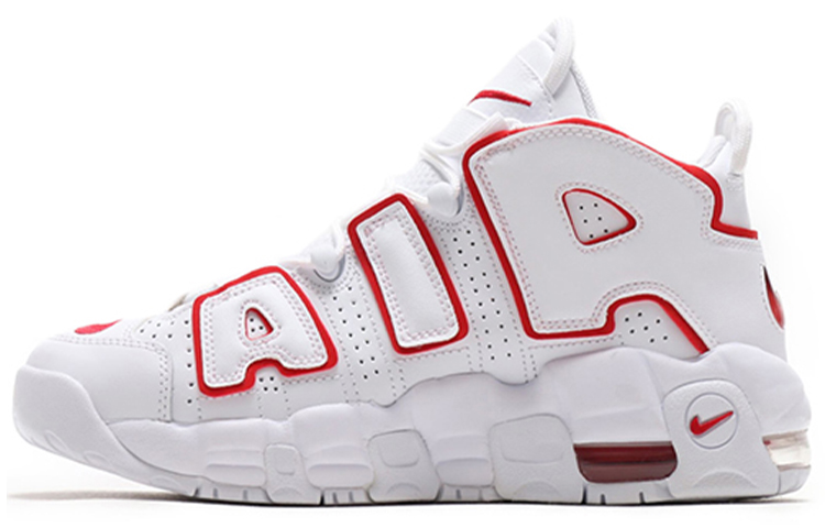 Nike Air More Uptempo 'White Varsity Red' Gs