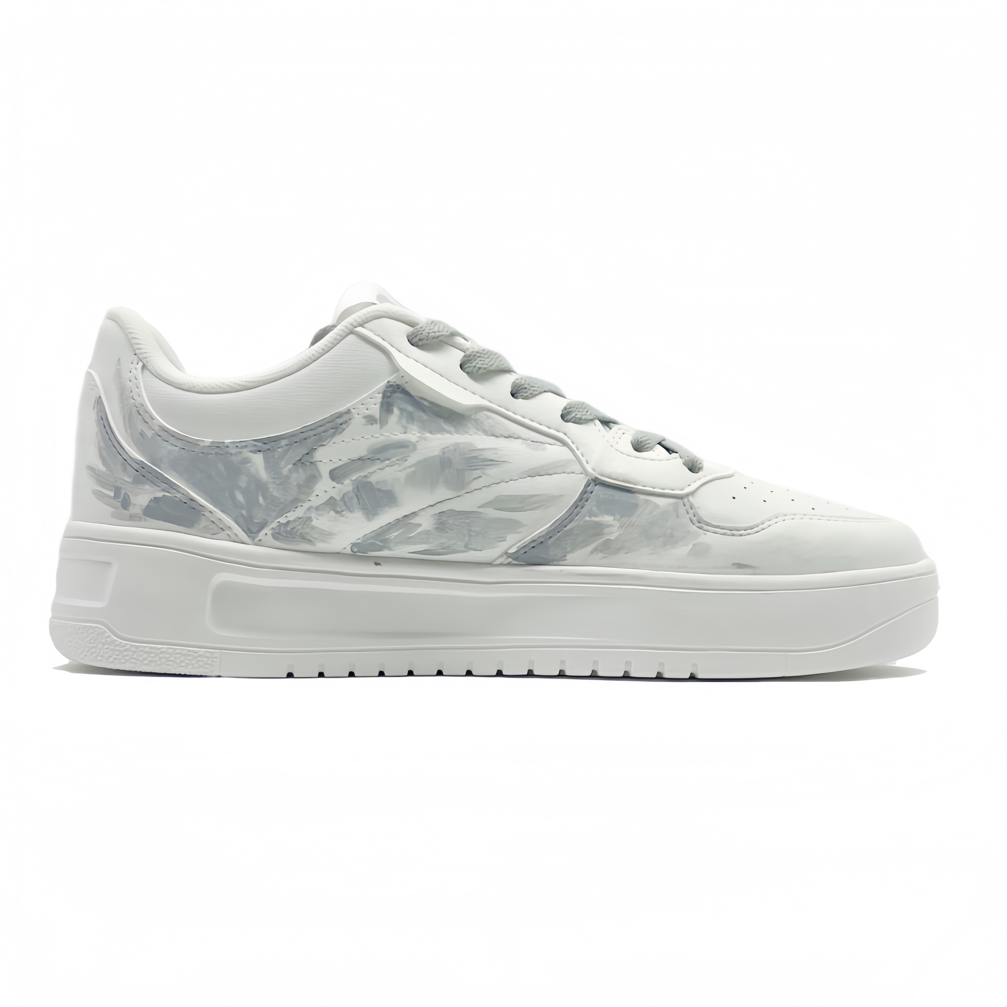 Anta Relaxed Thermal Slip Resistant Cushioning Low Top Skateboard Shoes Unisex Gray White купить в интернет-магазине Yoocart с быстрой доставкой по России.