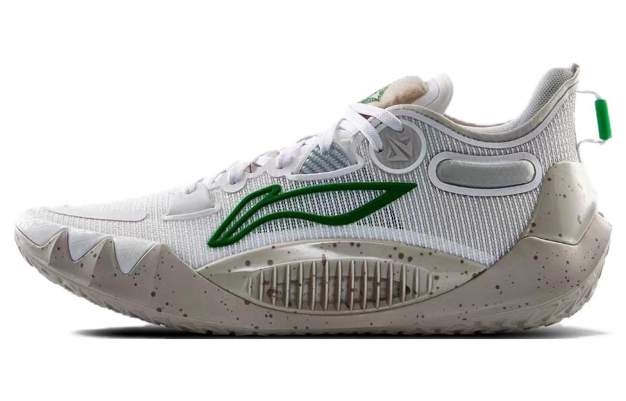 LiNing JB1 Jimmy Butler 1 Black Eight Abrasion Resistant Rebound Low-Top Basketball Shoes Men's White Green