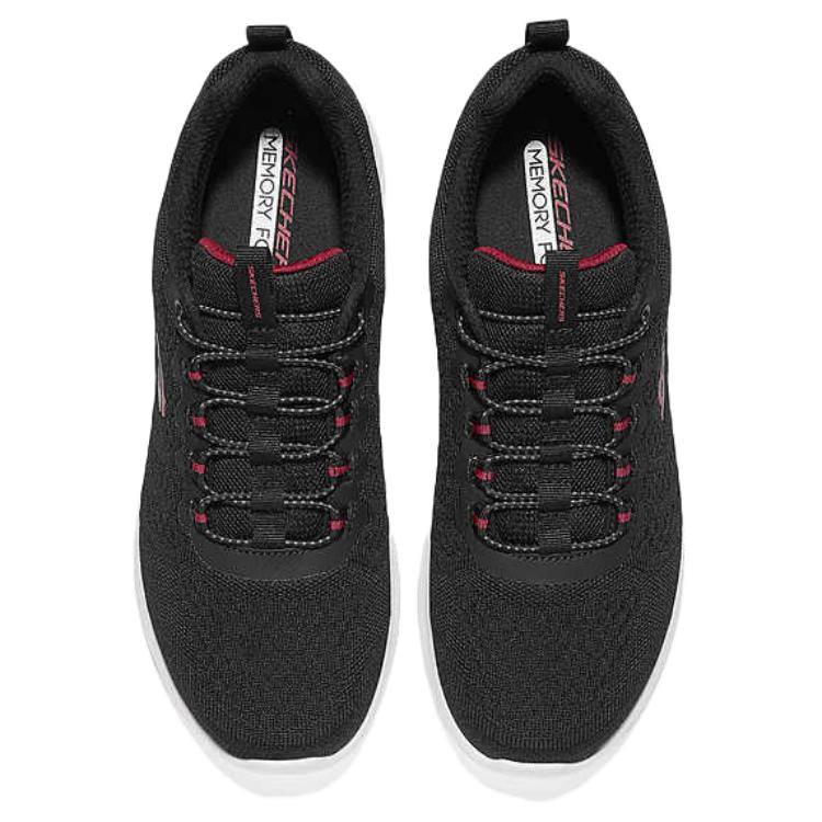 Skechers SPORT MENS Low Top Running Shoes Men's Black Red