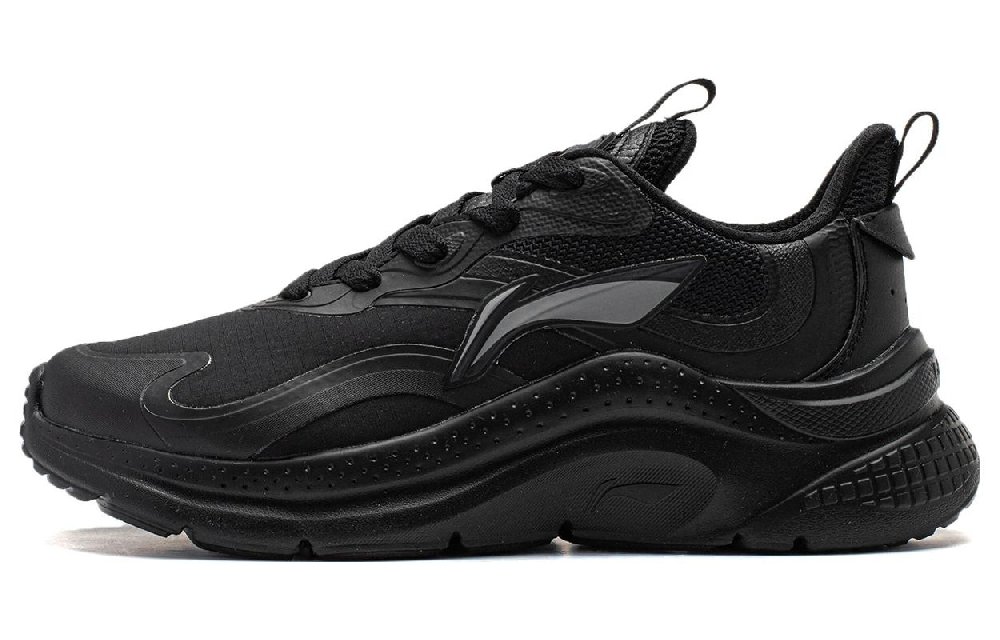 LiNing Cruising Abrasion Resistant Low Top Casual Shoes Men's Black