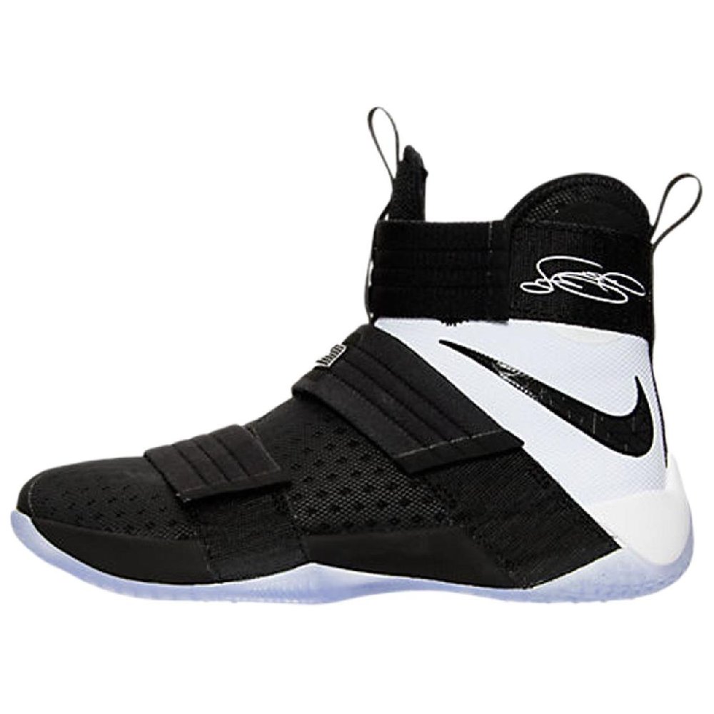 Nike Anti Slip Wear Resistant High Top Basketball Shoes Men's Black White