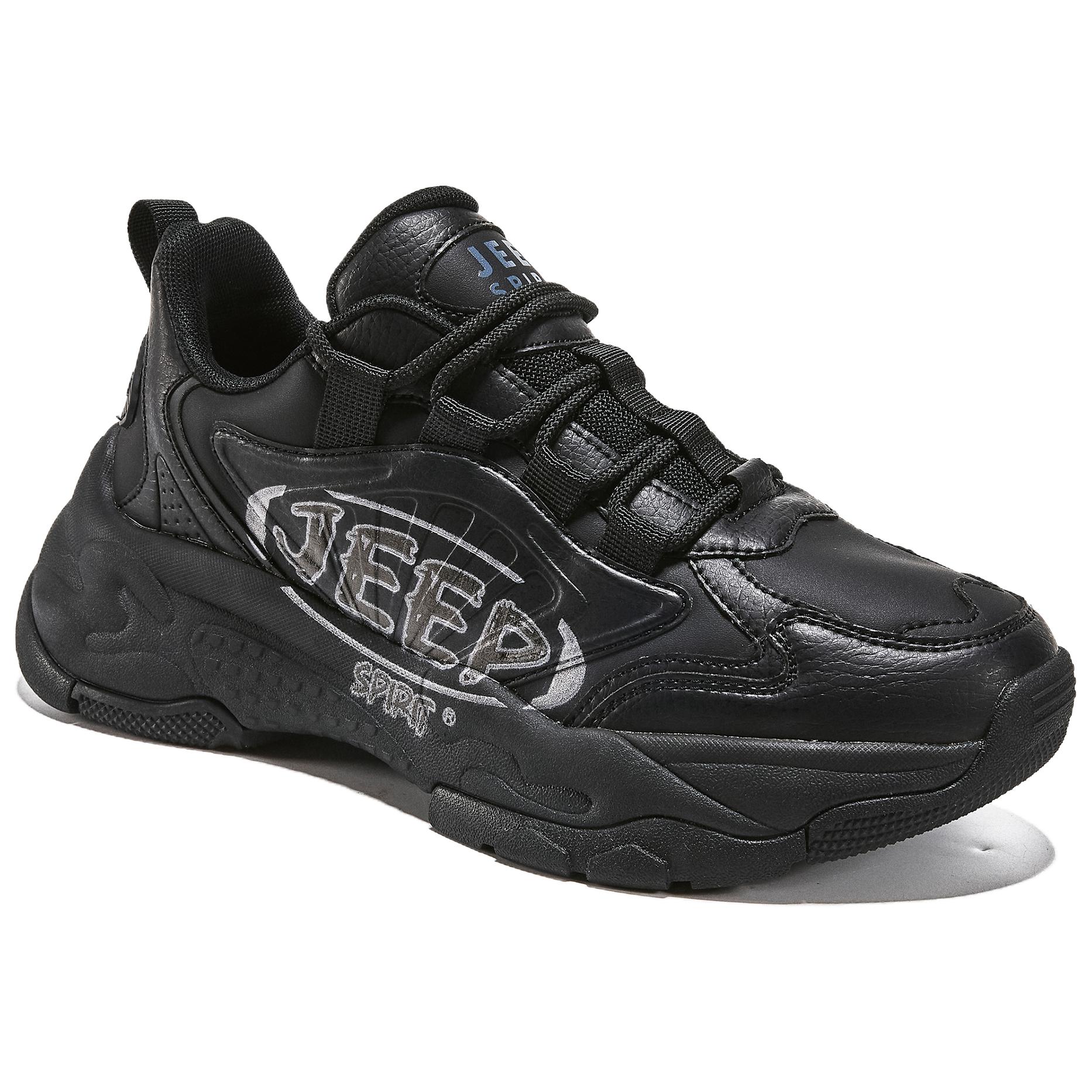 JEEP SPIRIT Low Top Casual Shoes Men's Graphite Black купить в интернет-магазине Yoocart с быстрой доставкой по России.