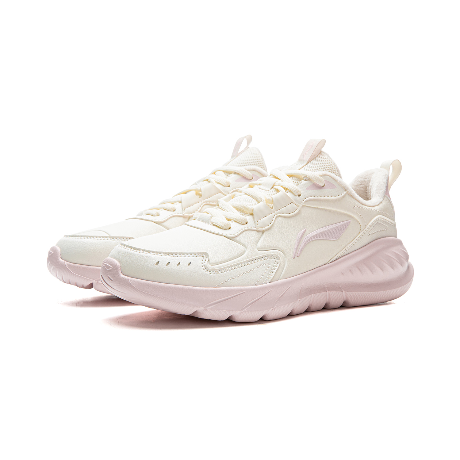 LiNing Light Mist Low top City Commute Long Distance Running Shoes Women's Light Pink White купить в интернет-магазине Yoocart с быстрой доставкой по России.