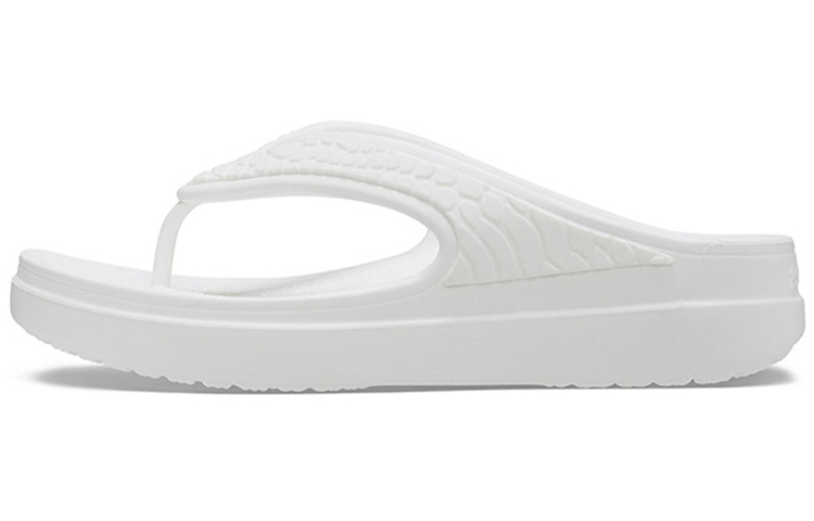 Crocs Sloane Snake Lightweight Cozy Sports Slippers White Women's