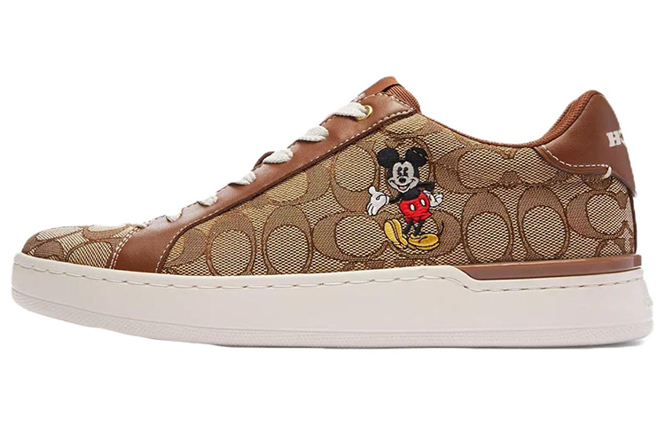 Disney x COACH Low Top Skateboard Shoes Women's Brown