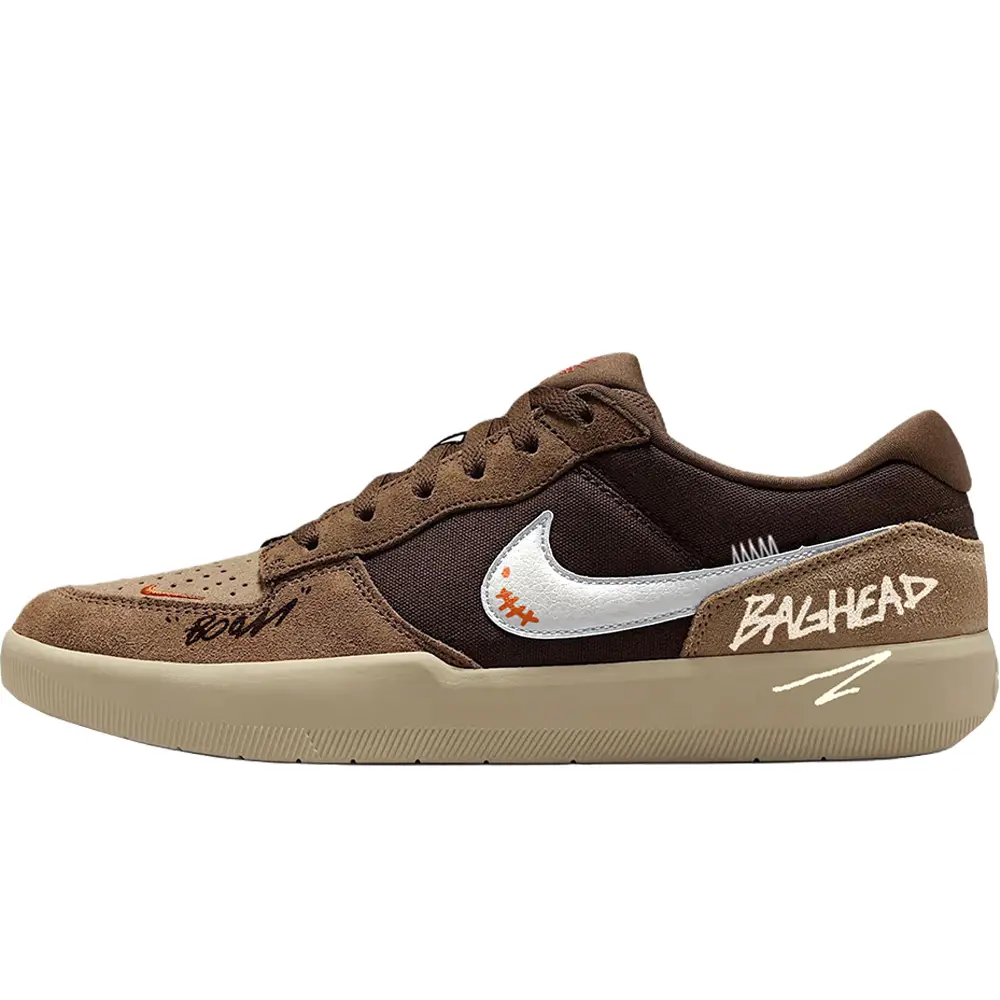 Nike SB Force 58 Beach Latte Abrasion Resistant Low top Skateboard Shoes Unisex