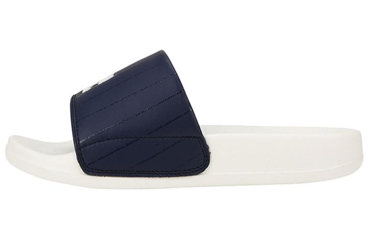 MLB Slipper Rubber Sole Slide Slippers Unisex Beige Blue