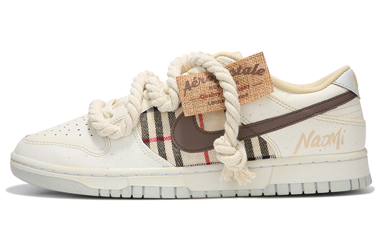Nike Dunk Low-Top Skateboard Shoes GS Milk Tea Beige