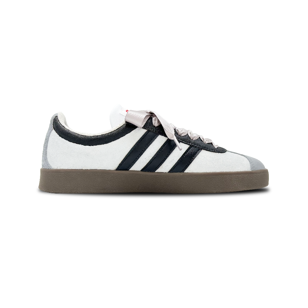 Adidas Neo VL Court 2.0 Polaris Anti-Slip Wear-Resistant Low-Top Skateboard Shoes Unisex Gray White