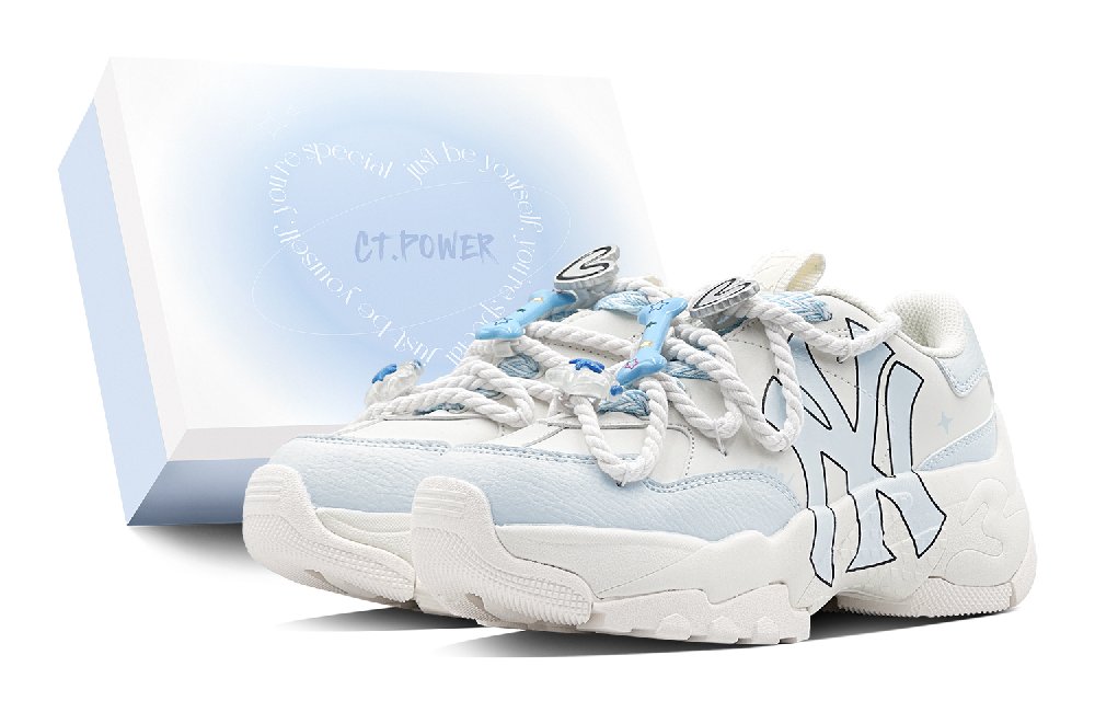 MLB Big Ball Chunky Chunky Sneakers Unisex Low-Top Blue