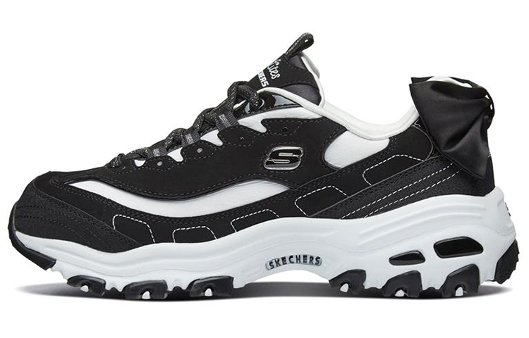 Skechers D Lites 1.0 Running Shoes 'Black White' Women's