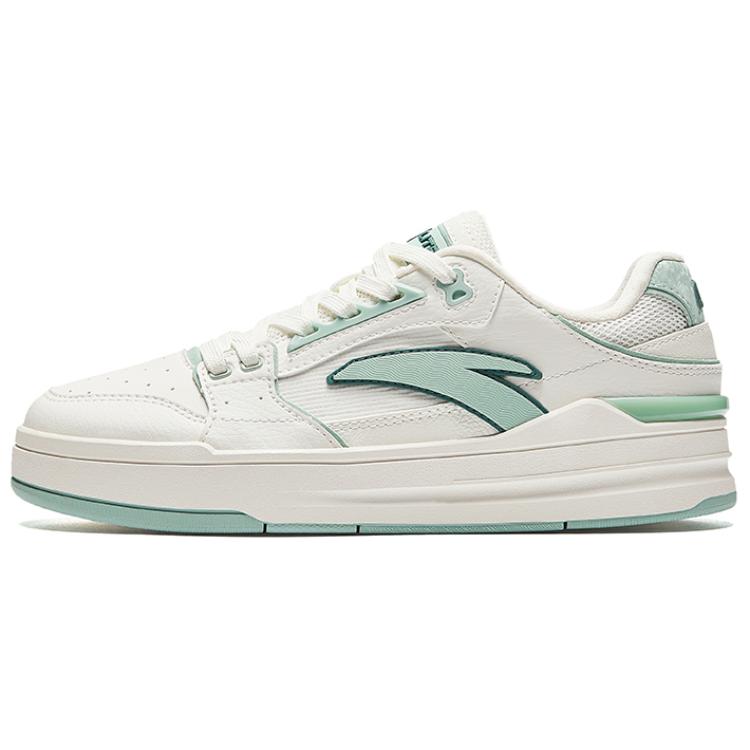 Anta Street Naughty LITE Durable Breathable Low-Top Skateboard Shoes Women's White Green