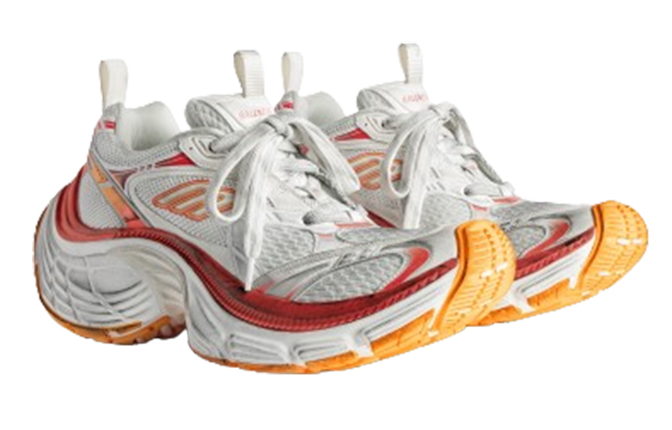 Balenciaga 10XL Sneakers 'White Red And Orange Mesh Tpu And Rubber' Women's купить в интернет-магазине Yoocart с быстрой доставкой по России.