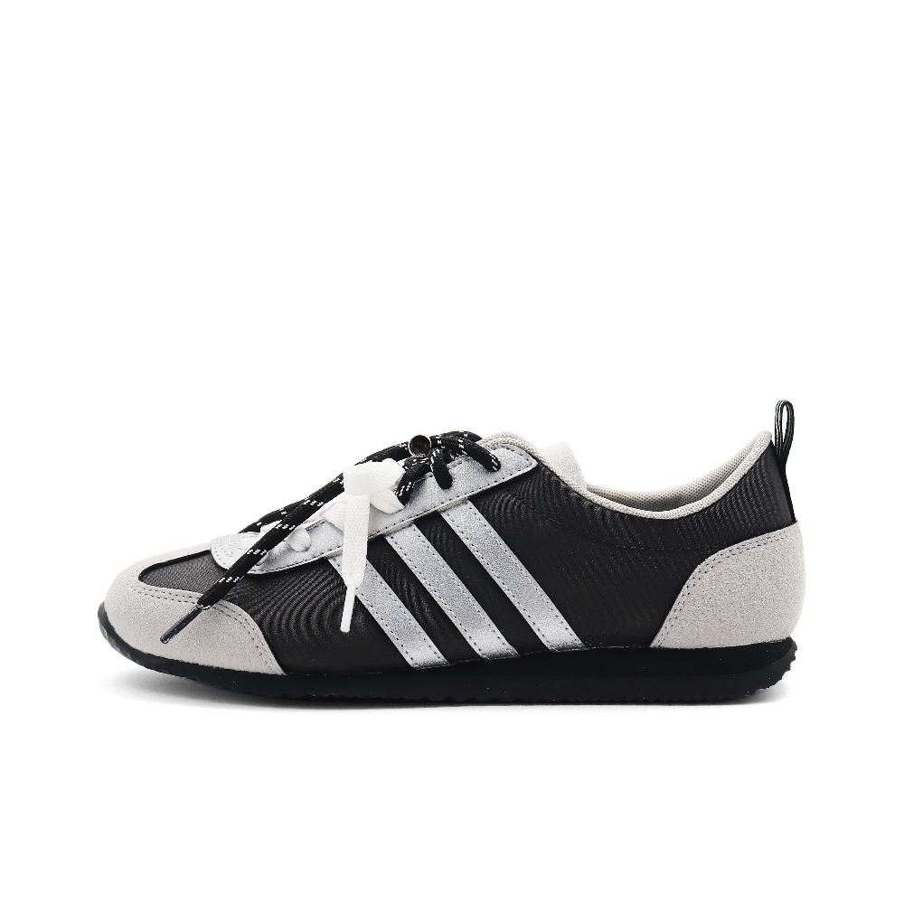 Adidas VS JOG 2.0 Naughty Doll, Silver Wings Anti Slip Wear Resistant Low Top Casual Shoes Unisex Black Silver