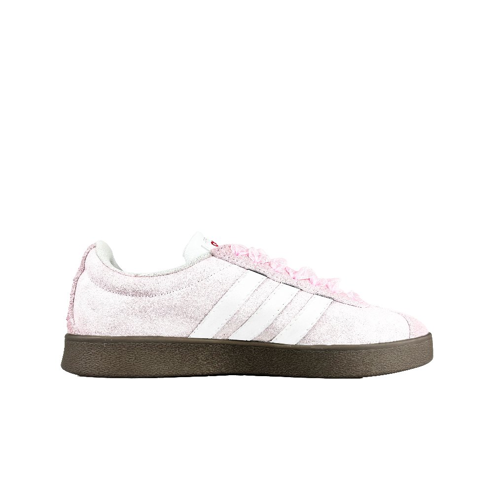 Adidas Neo VL Court Lifestyle Low Top Skateboard Shoes Unisex Pink White