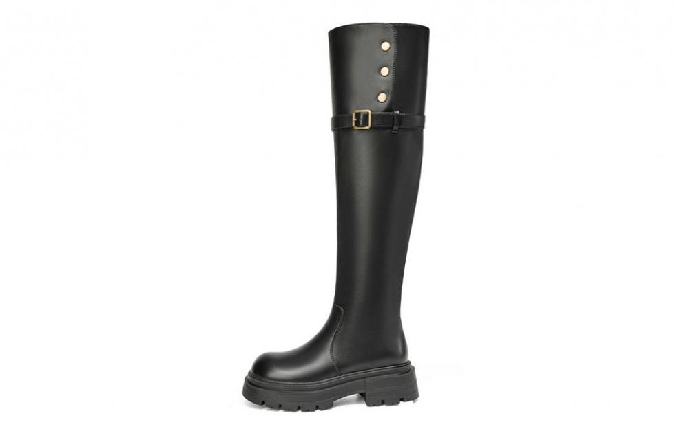 EBLAN Knee-high Boots Women's Black