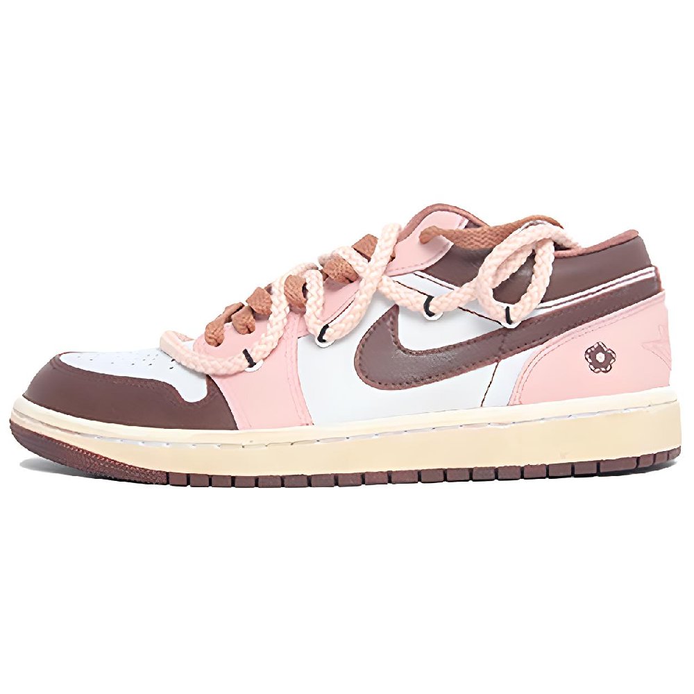 Jordan Air Jordan 1 Low Top Vintage Basketball Shoes Unisex Red White