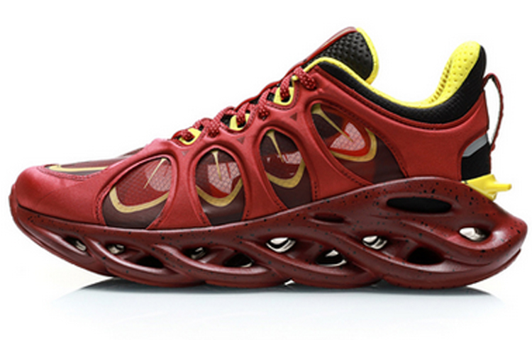 LiNing Arc ACE Men's NYFW Cushion Running Shoes - Red/Yellow/Black