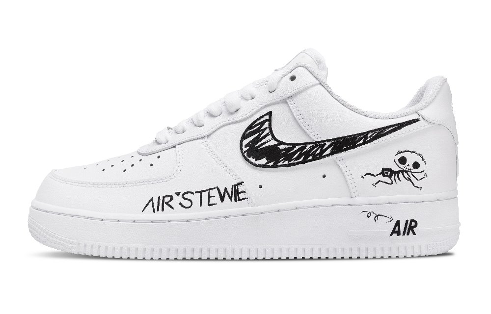 Nike Air Force 1 Abrasion Resistant Low Top Skateboard Shoes Men's White