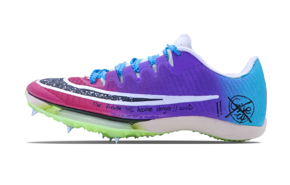 Nike Air Zoom Maxfly Shock Absorbers Low Top Air Cushion Sprint Running Shoes Unisex Blue