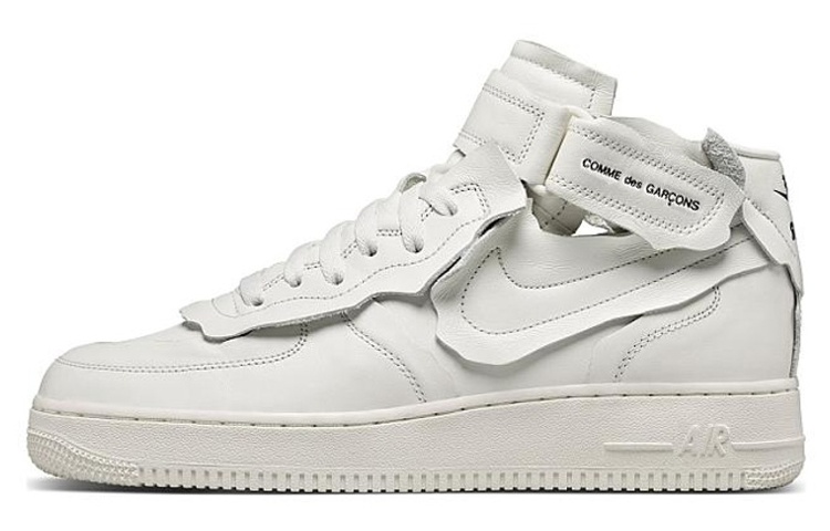 Nike X Comme Des Garcons Air Force 1 Mid 'Triple White'