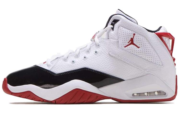 Jordan B'Loyal White Varsity Red Black