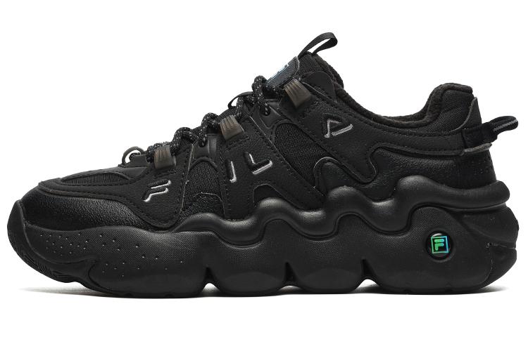 FILA Panini We Velour Retro Basketball Shoes 'Black' Women's