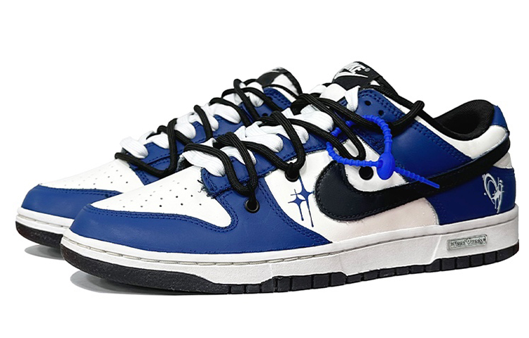 Nike Dunk Low Low-Top Skateboard Shoes Men's Blue White