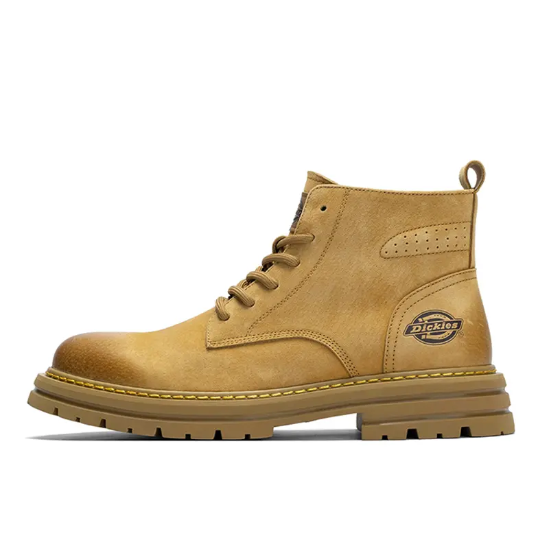 Dickies Classic Yellow Boots Short Martin Boot Men's Light Brown