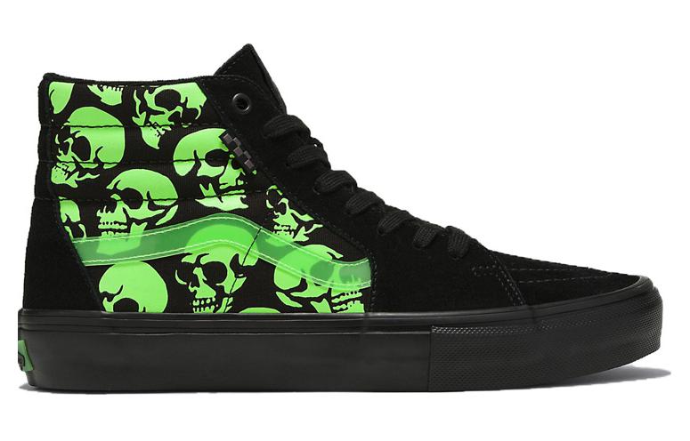 Sk8 Skate Vans Hi 'Glow Skulls'
